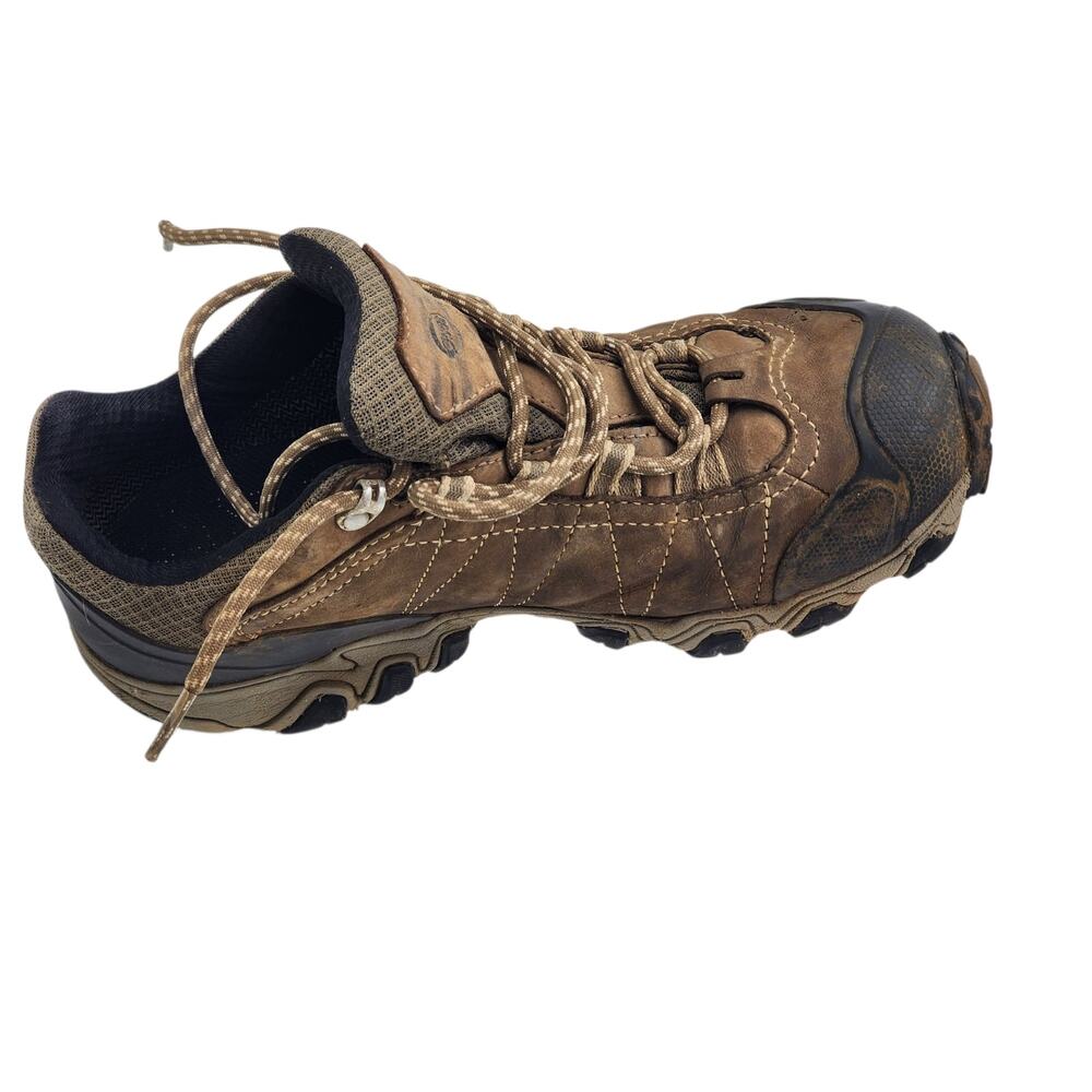 Oboz Shoes Womens 9 Waterproof Hiking Trail Low Leather Brown Trekking Outdoors - Picture 15 of 16